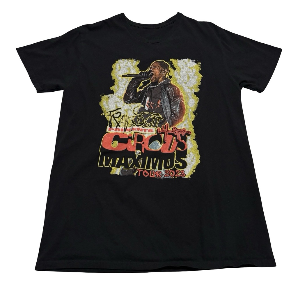 Travis Scott Utopia Circus Maximus 2023 Tour Concert Merch T Shirt Rap Tee Large
